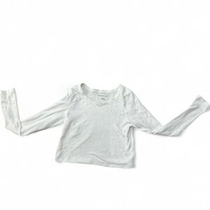 American Eagle Outfitters White Long Sleeve Tee